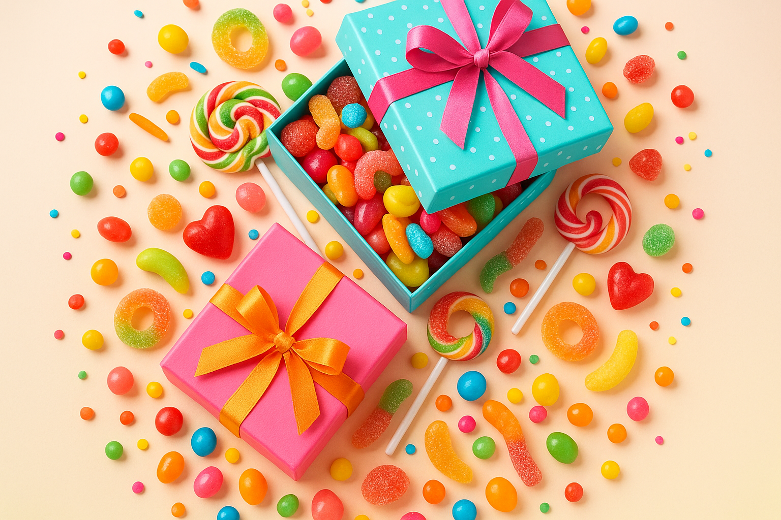 Boxes & Gifts Background - Playful
