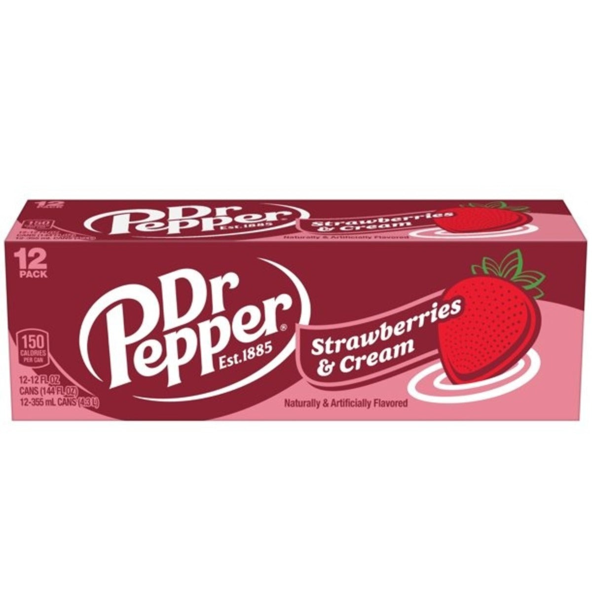 Dr Pepper Erdbeere &amp; Sahne 12x355ML