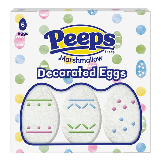 6 dekorierte Marshmallow-Eier – Schachtel mit 24 Stück