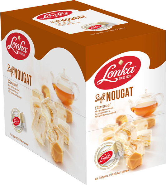 Weiches Nougat-Karamell 214 x 12 Gramm