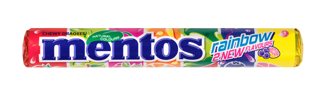 Mentos Roll Regenbogen