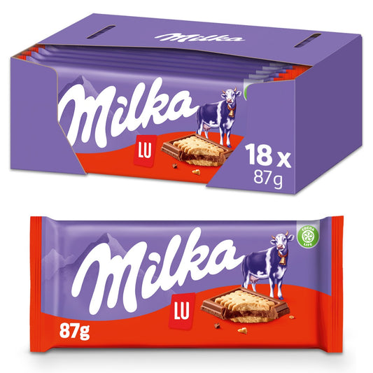 Milka Lu Schokoriegel 18 x 87 Gramm