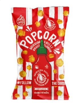 Flying Goose Popcorn Sriracha Chili Doos 12 x 80 Gram
