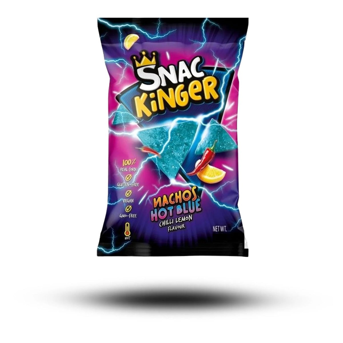 SnacKinger Nacho Chips Hot Blue 95 Gramm