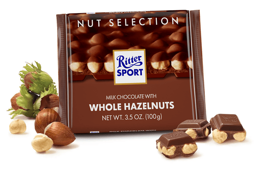 Ritter Sport Milch Vollmilch Haselnuss Schokoriegel 100 Gramm