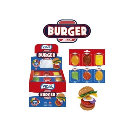 Vidal Burger Jelly Blister 11x66 Gramm
