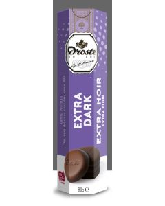 Droste Schokoladenpastillen Extra Dark Chocolate 72% Box - 12 x 80 Gramm