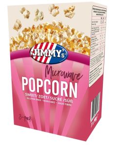 Jimmy's Mikrowelle Popcorn Süß 3 x 90 Gramm