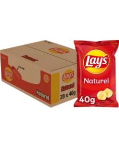 Lays Naturel Chips Box - 20 x 40 Gramm