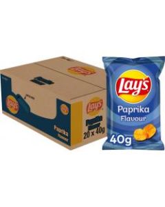 Lays Paprika Chips Box - 20 x 40 Gramm
