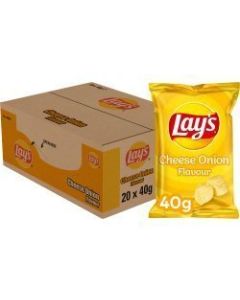 Lays Cheese Onion Chips Box - 20 x 40 Gramm