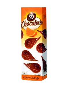 Chocola's Orangenschokolade 125 Gramm/ 36 Stück