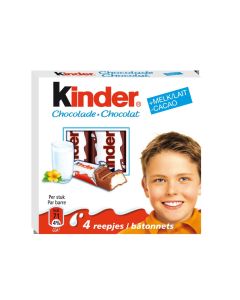 Kinder Schokoladeriegel - 4 Riegel