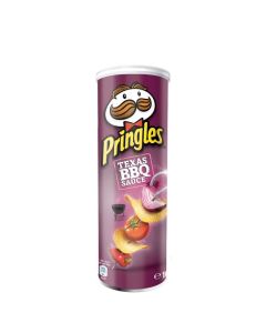 Pringles Texas BBQ Sauce Chips Box - 9 x 165 Gramm