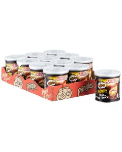 Pringles Hot & Spicy Chips Tray - 12 x 40 Gramm