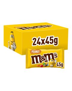 M&M'S Peanut Single schokolade Box - 24 x 45 Gramm