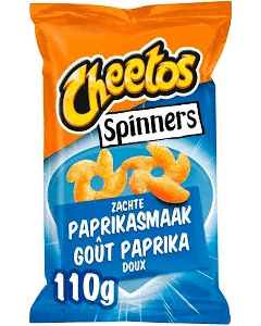 Cheetos Spinners Paprika Chips Box - 8 x 110 Gramm