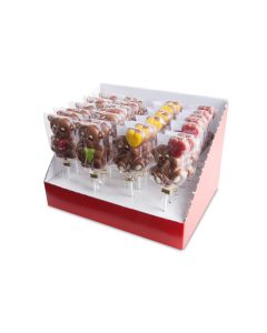 Lollipop Schokoladenbär mit Herz - 1 Stück
