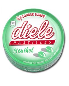 Diele Zuckerfrei Menthol Pastillen 75 Gramm