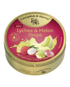 Cavendish & Harvey Lychee & Melon Drops 175 Gramm