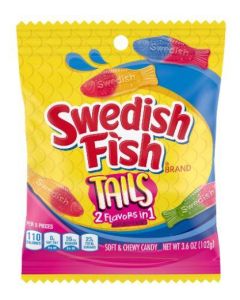Swedish Fish Tails 2 Flavours 102 Gramm