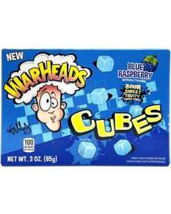 Warheads Blue Raspberry Sour Cubes 85 Gramm