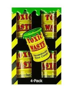 Toxic Waste Yellow Drum 4 Pack 168 Gramm