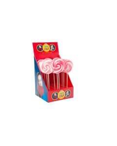 Spirale Lolly Rosa Weiß 1 Stück