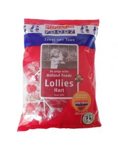 Holland Foodz Herz Lolli rot 120 Stück