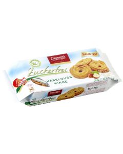 Zuckerfrei Kekse Hasselnuss Ringe 200 Gramm