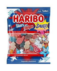 Haribo Star And Stripes Sauer 175 Gramm