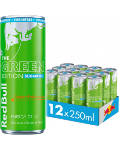 Red Bull Green Edition Curuba Elderflower Sugar Free 12x250ML 