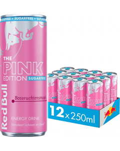 Red Bull Pink Edition Bosvruchten Suikervrij 12 x 250ML