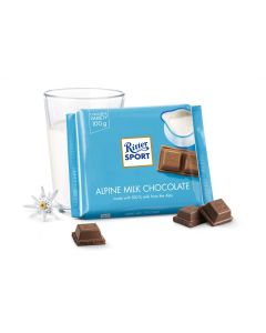 Ritter Sport Alpenmilch Schokoladeriegel Box - 12 x 100 Gramm