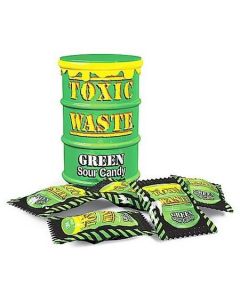Toxic Waste Green Sour Candy Drum